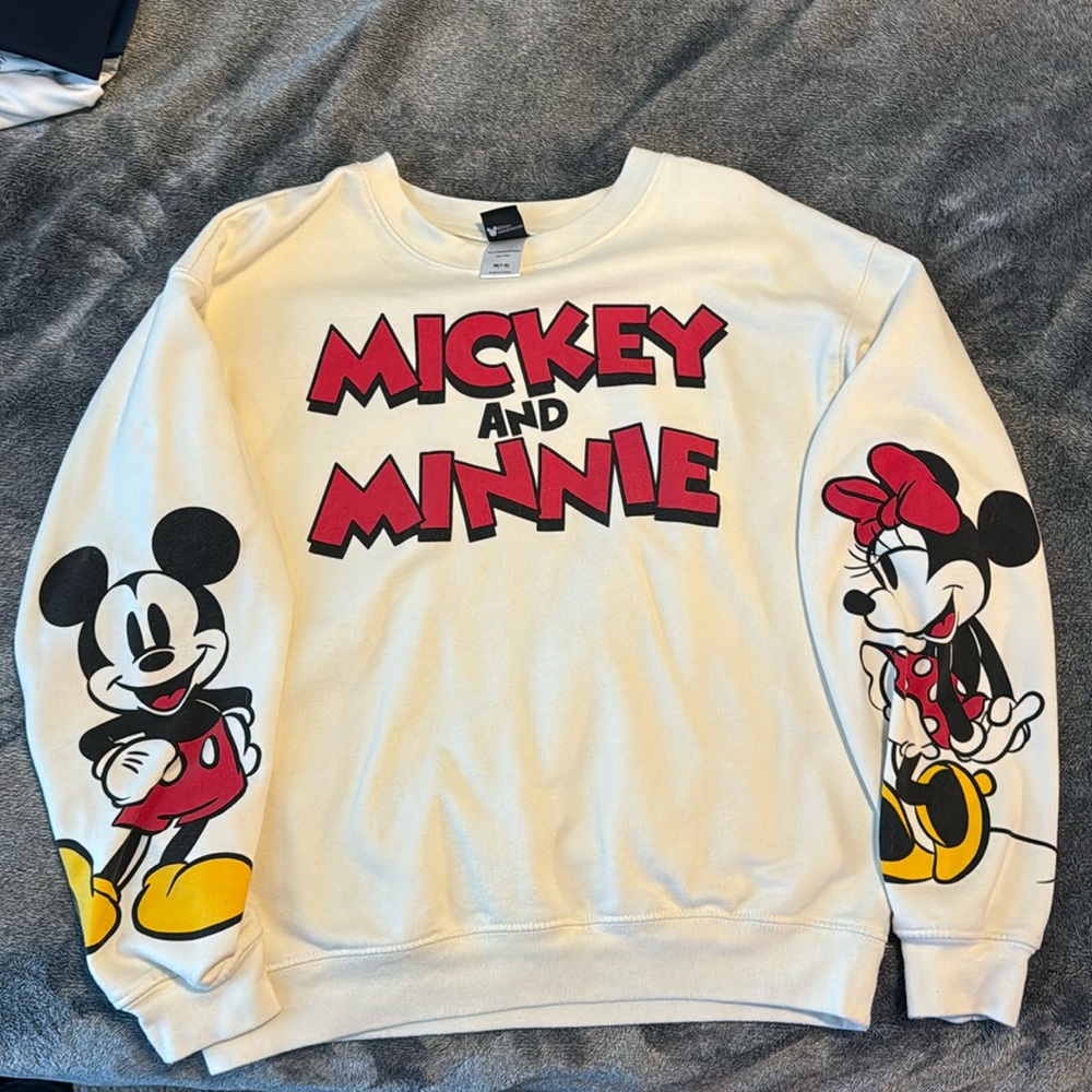 Mickey and Minnie Sweater Medium 7-9